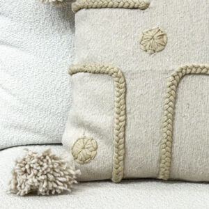 Housse de coussin ALINE 100% Coton Artisanat marocain Vision Original Marrakech