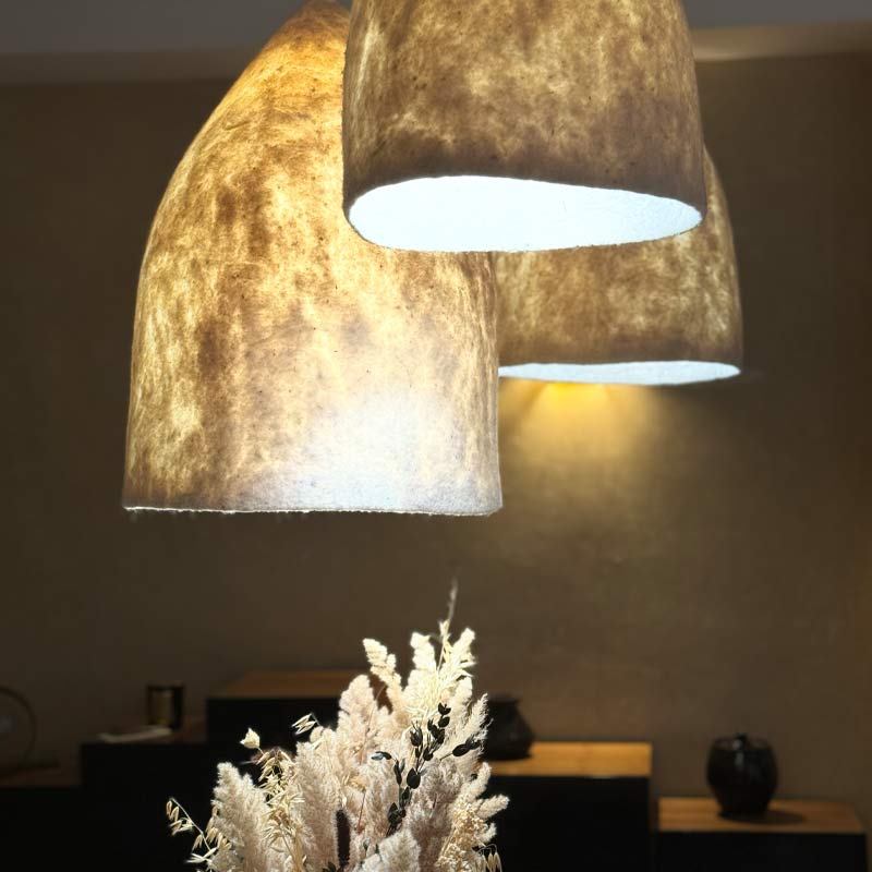 Luminaire BRIT en feutrine Artisanat Vision Originale Marrakech