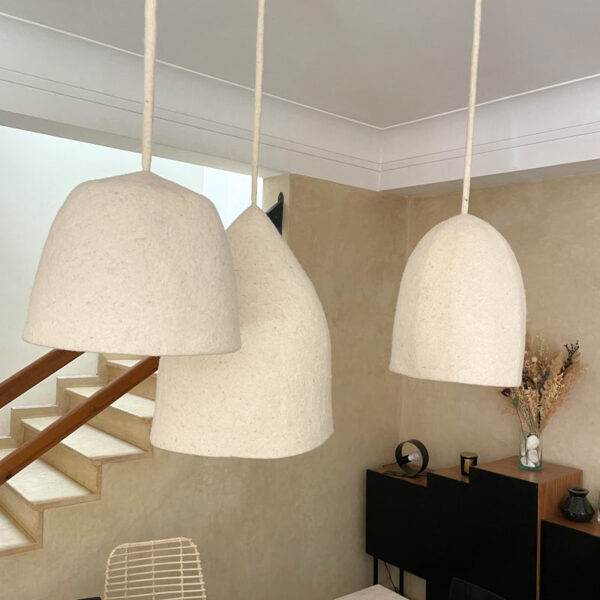 Luminaire BRIT en feutrine Artisanat Vision Originale Marrakech