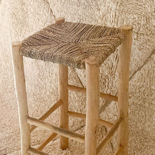 Tabouret haut Tamarha Naturel Vision Originale Marrakech