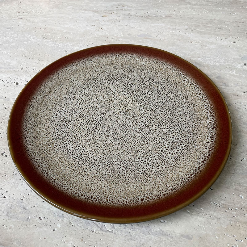 Assiette céramique en grès de 30 cm Collection Marrakech Vision Originale