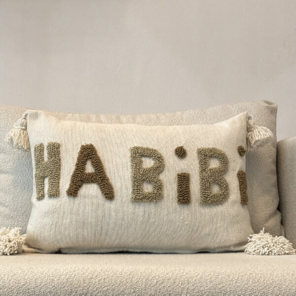 Coussin artisanal Habibi Marrakech Vision Originale Maroc