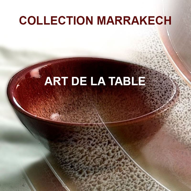 Art de la table en céramique de grès - Collection Marrakech Vision Originale