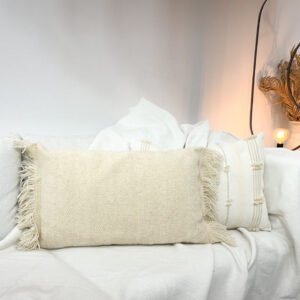 Coussin artisanal Lipia en laine Marrakech Vision Originale