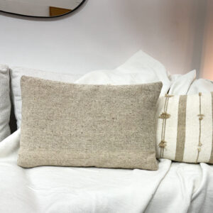 Coussin artisanal Lania en laine Marrakech Vision Originale