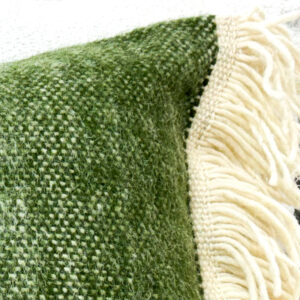 Coussin Laphia Vert coton Marrakech Vision Originale