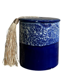 Bougie Abstraction Marrakech Bleu marine Vision Originale Collection Simoli
